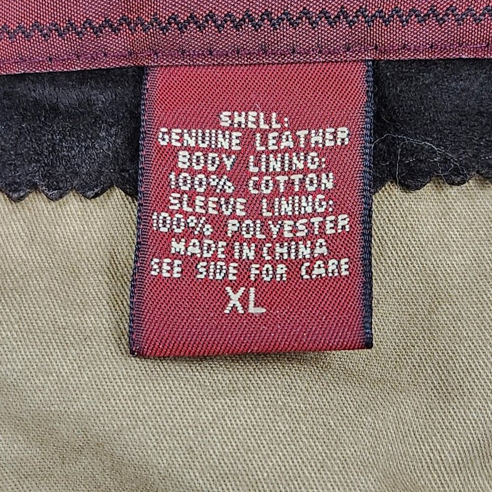 Eddie Bauer Jacket Mens XL Brown Seattle Suede Leather Washable Button Front - Picture 11 of 14